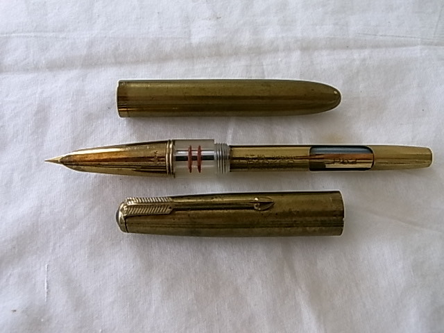 希少 万年筆博士 PARKER デュオフォールド セーラーペン先 14K B