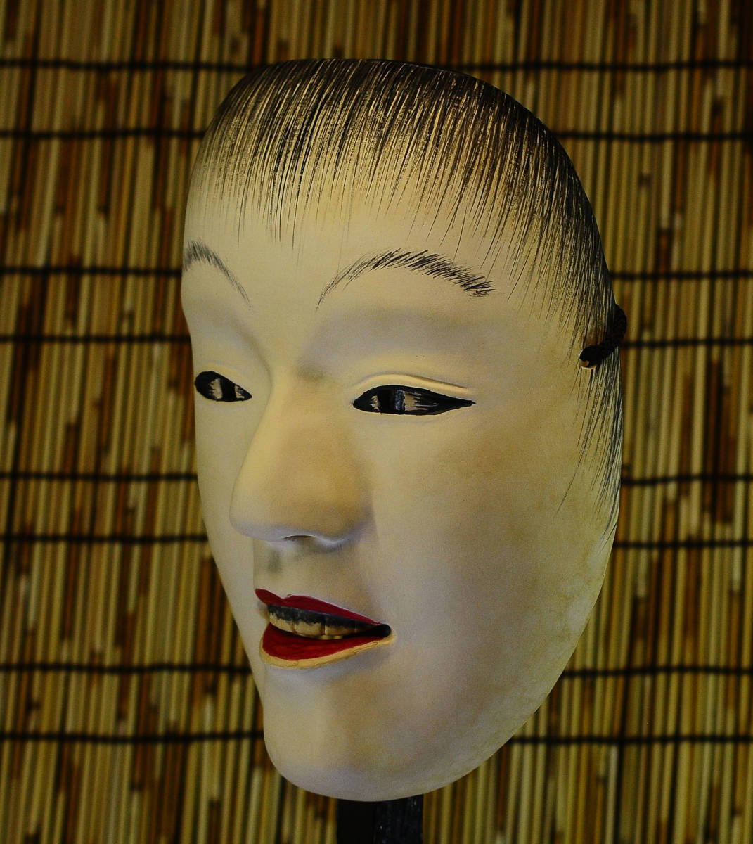 古美術】面 根付 Netsuke 精密 彫刻 超絶技巧 彫塑 提げもの 提物 形彫