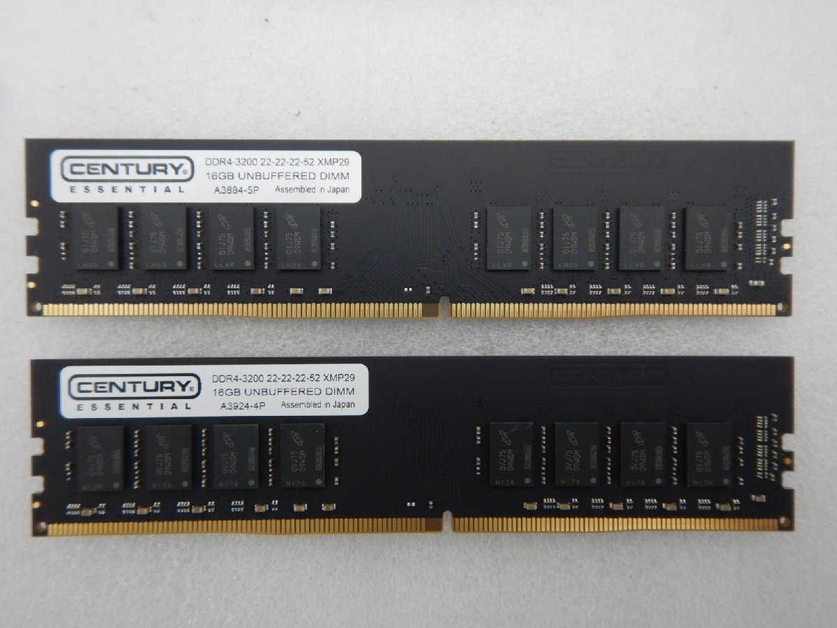 DDR4-3200 CENTURY 16GB MICRO | 32GB（16GB×2枚 2枚 x 8G メモリー =