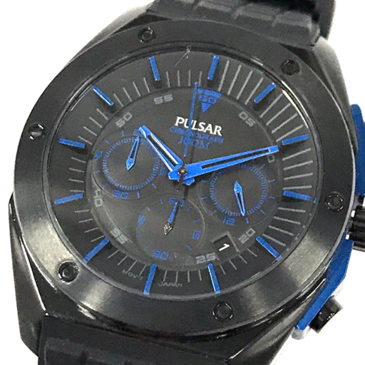 W*s様 SEIKO クロノグラフ ブラック/ブルー 腕時計 セイコー セレクション Sシリーズ 8Tクロノ SBTR037 メンズ クオーツ