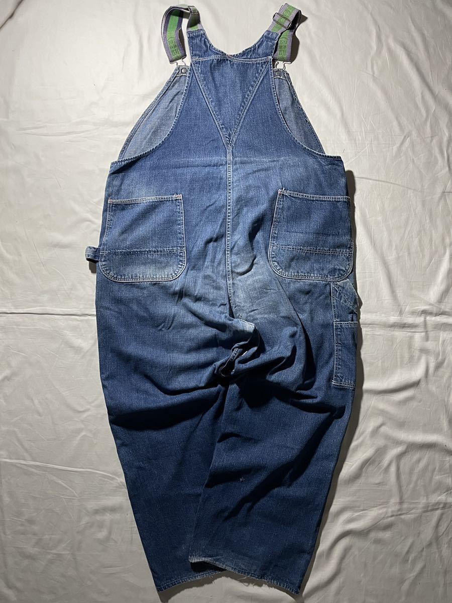 50s TEST デニムオーバーオール ヴィンテージ USA製 ビッグサイズ 50s