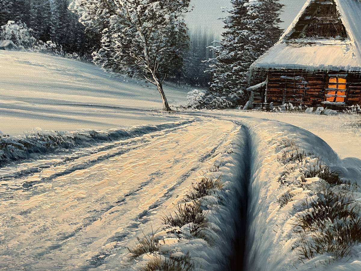 人見友紀『富士山』油彩12号・サイン有り　※真作保証_6