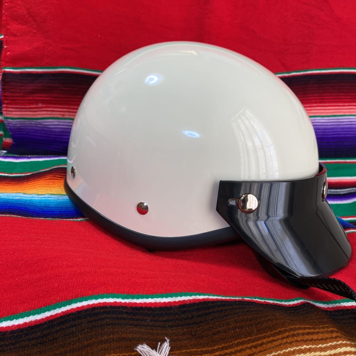 ハーフヘルメット ショーティー 半ヘル XL ビートル レトロ オーシャン 