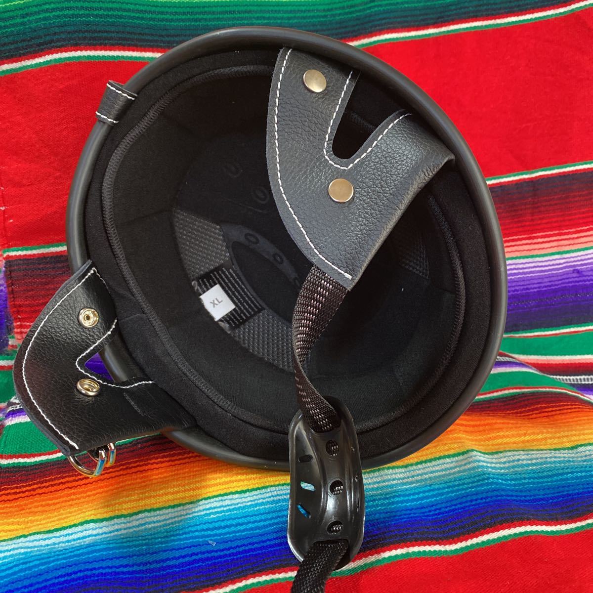 ハーフヘルメット ショーティー 半ヘル XL ビートル レトロ オーシャン 