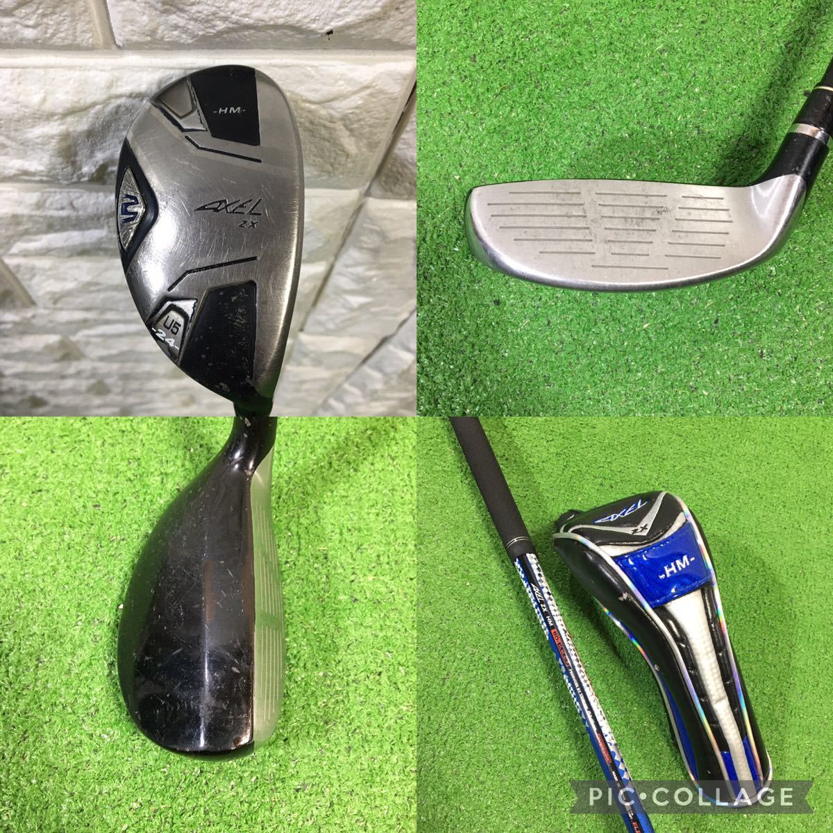 豪華必見☆つるや AXEL等☆男性用ゴルフクラブセット つるや製 ワン