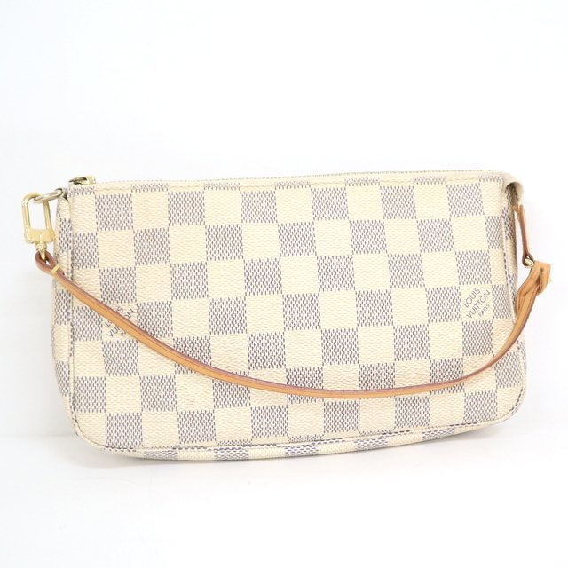 ルイヴィトン ダミエ LOUIS ルイ・ヴィトン - アクセ 【LOUIS VUITTON/ルイヴィトン】ポシェットアクセソワール/ダミエアズール/ハンドバッグ/PVC・レザー・キャンバス/N51986/CA0130/2t0418