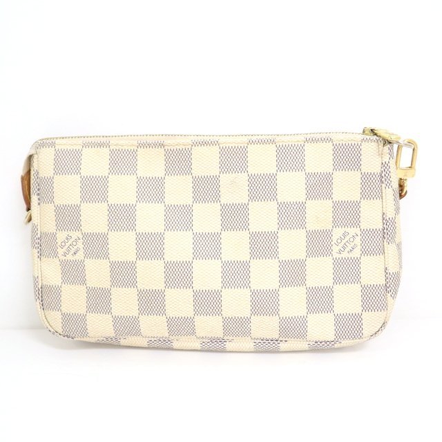 ルイヴィトン ダミエ LOUIS ルイ・ヴィトン - アクセ 【LOUIS VUITTON/ルイヴィトン】ポシェットアクセソワール/ダミエアズール/ハンドバッグ/PVC・レザー・キャンバス/N51986/CA0130/2t0418