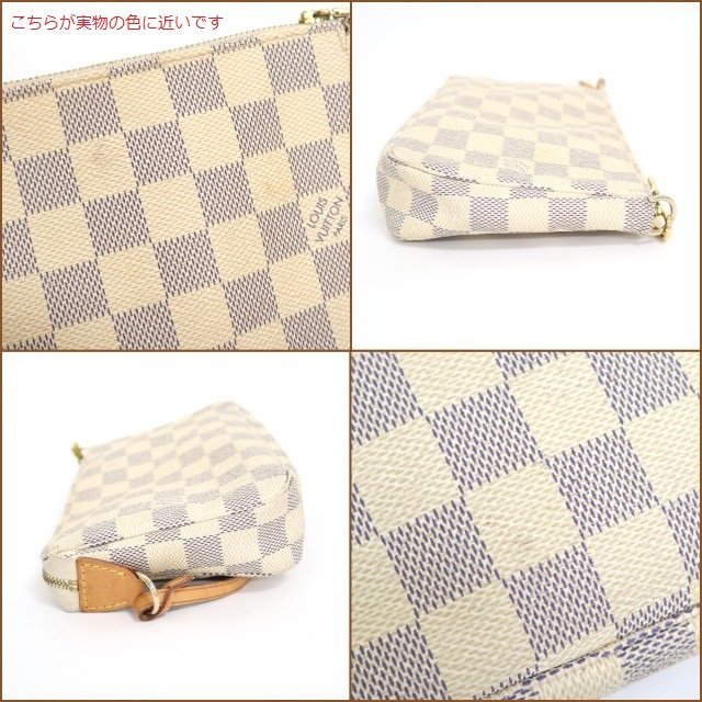 ルイヴィトン ダミエ LOUIS ルイ・ヴィトン - アクセ 【LOUIS VUITTON/ルイヴィトン】ポシェットアクセソワール/ダミエアズール/ハンドバッグ/PVC・レザー・キャンバス/N51986/CA0130/2t0418