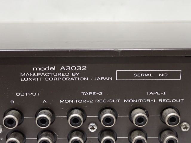 A3032 LUXKIT LUXMAN LUXKIT|LUXKIT ラックスキットをお買取り