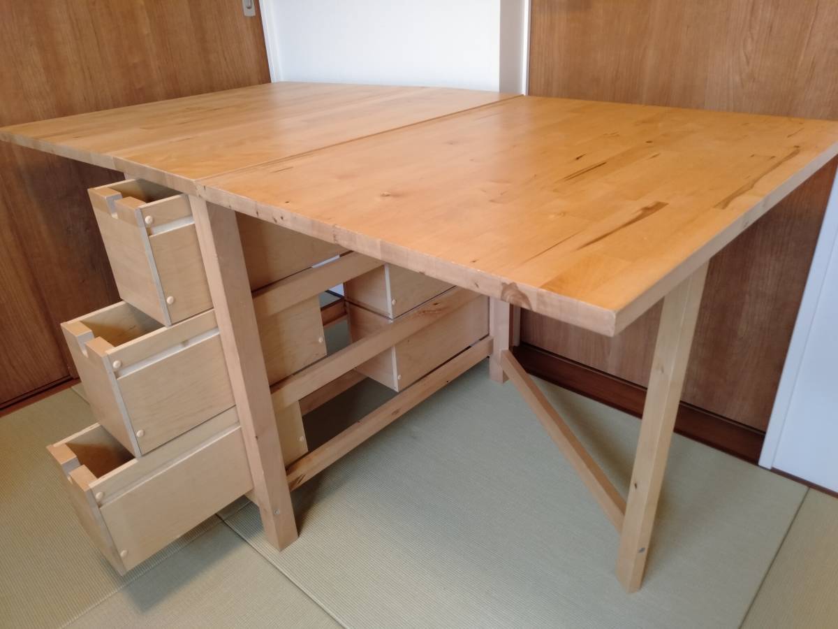 IKEA NORDEN のんきものIKEA バーチ ノールデンNORDENゲートレッグ