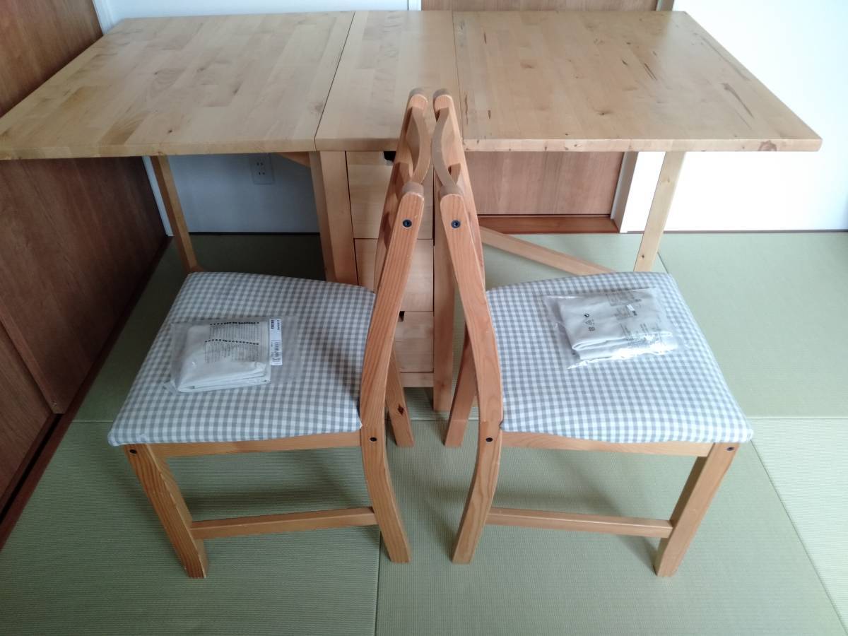 IKEA NORDEN のんきものIKEA バーチ ノールデンNORDENゲートレッグ