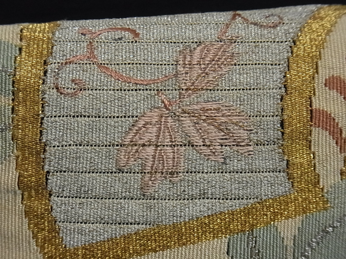 正絹 逸品 手描き 九寸名古屋帯 絽塩瀬 平和屋-こころ店□夏物 染色
