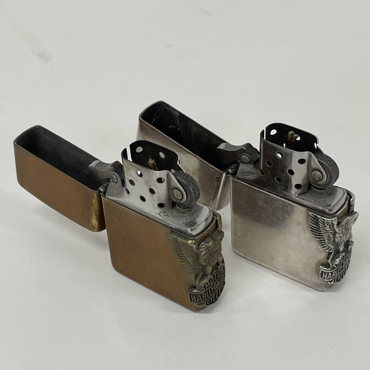 Zippo Harley Davidson HDP-01 Side Metal Gold Eagle Lighter Japan