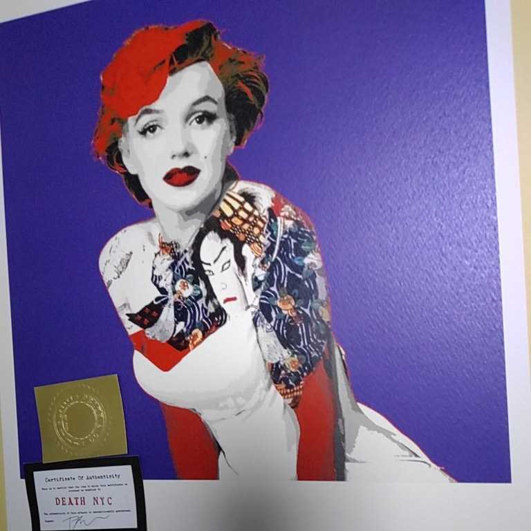 DEATH NYC 世界限定100枚 アートポスター マリリンモンロー 浮世絵