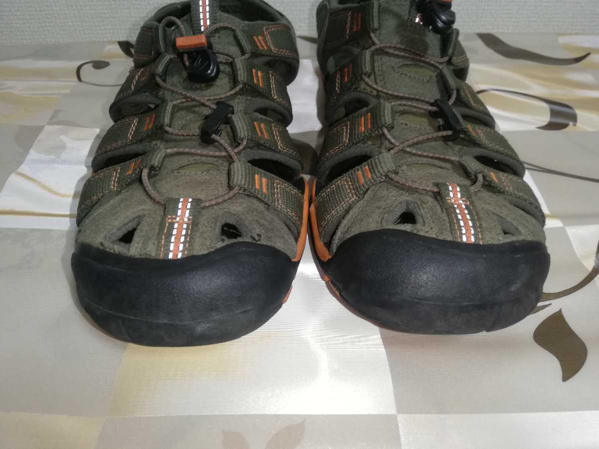 目立つ破れや汚れなし！KEEN・keen・キーン・サンダル・UK7.5（26.5cm）・アウトドアサンダル・カーキ/オレンジ/ブラック色・メンズ KEEN サンダル - SNK 0 ネイビー