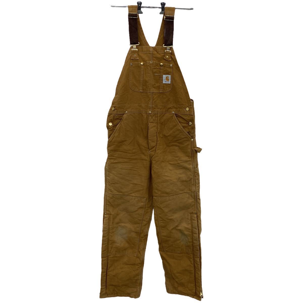 カーハート オーバーオール ダック地 ダブルニー 34×32 Carhartt
