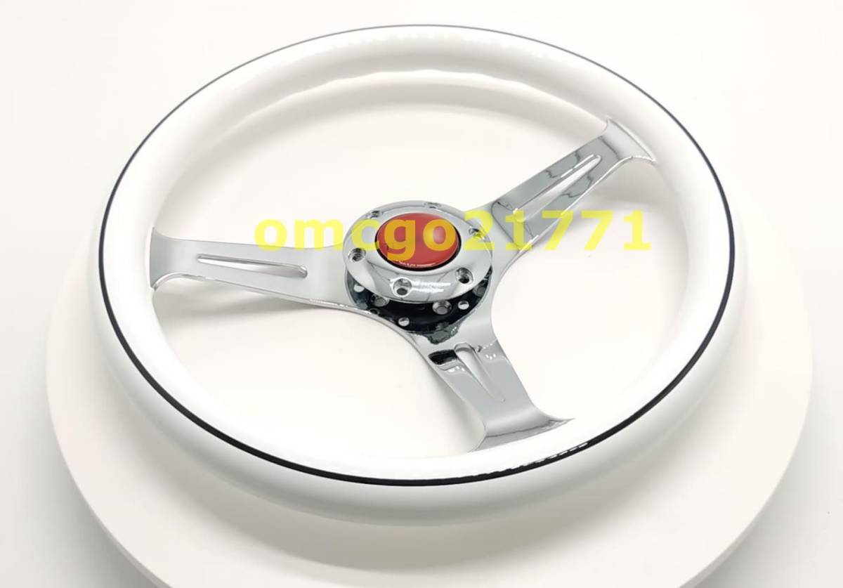 レーシングステアリングホイール 14インチ350mm  ウッドカラー 新品 品質保証 ウッドステアリング レーシングステアリングホイール 14