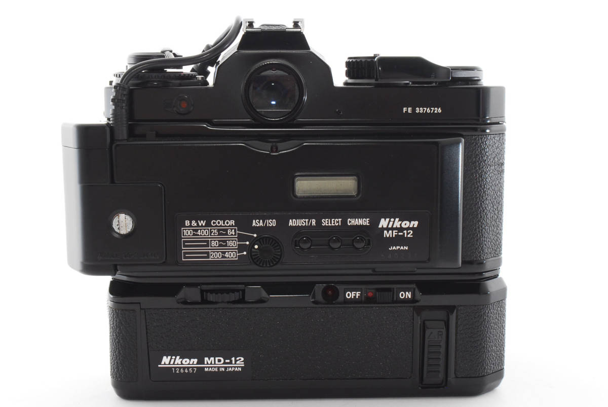★大人気★Nikon ニコン FE ボディ + MD-12 #6662 1011088 Nikon FE MD-12 ニコンFEボディ+モータードライブMD12 完動品 美品Nikon