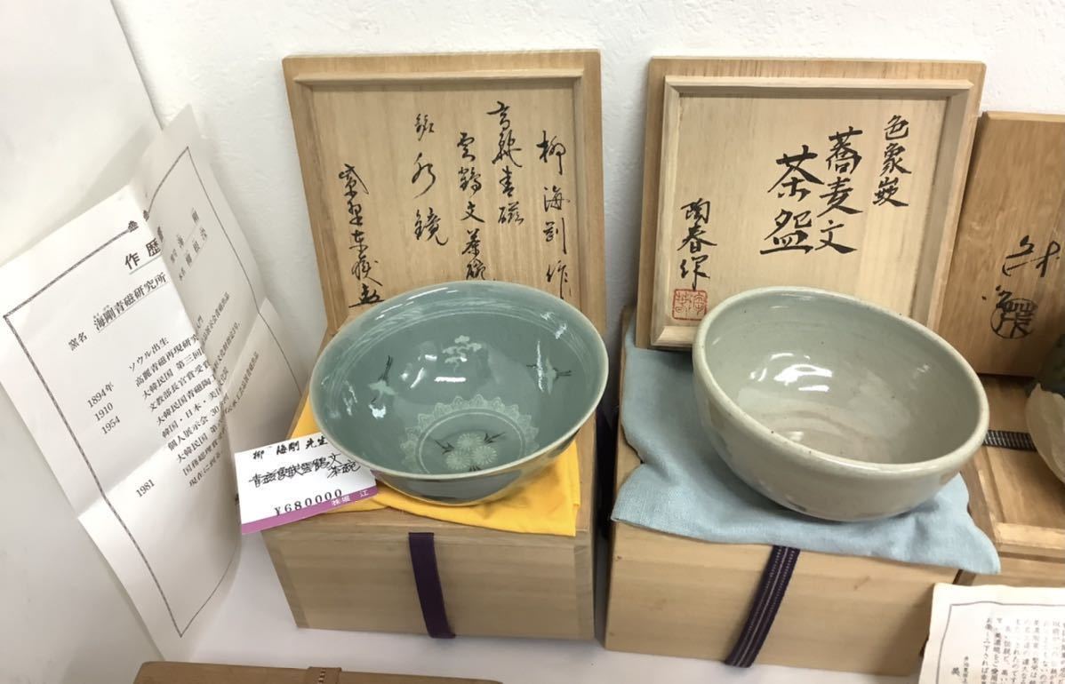 茶道具 抹茶碗 共箱 茶碗 (13y) 京焼 田村了一 田村 茶器 赤雲