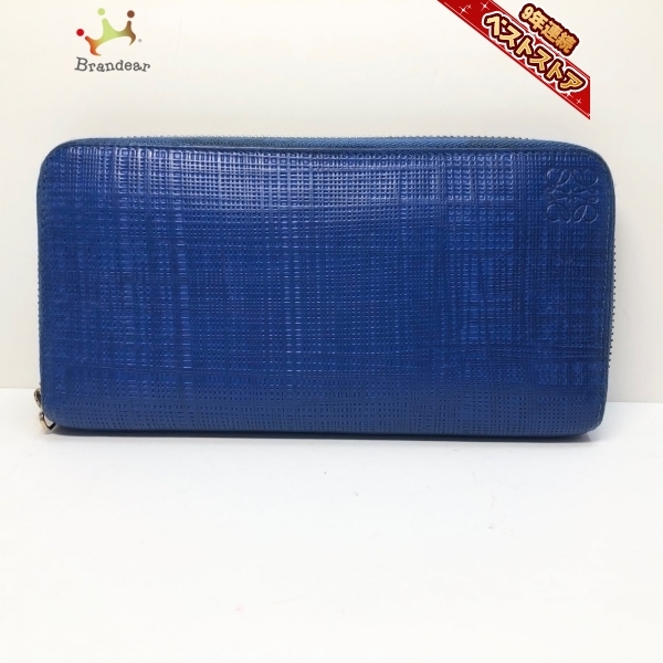 長財布 ロエベ LOEWE ラウンドファスナー バイカラー レザー LOEWE 