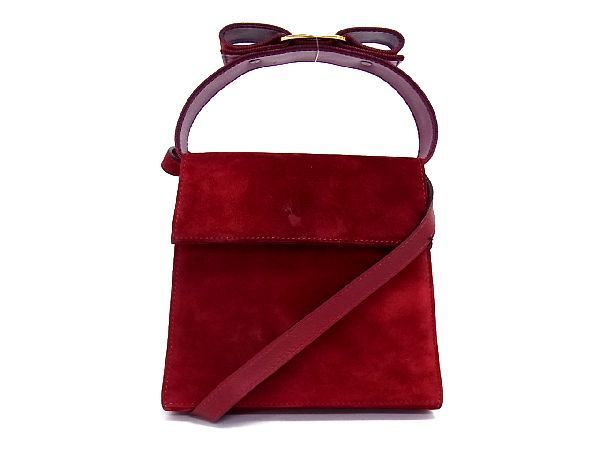 1円 Salvatore Ferragamo フェラガモ BC213104 ヴァラリボン ヌバック