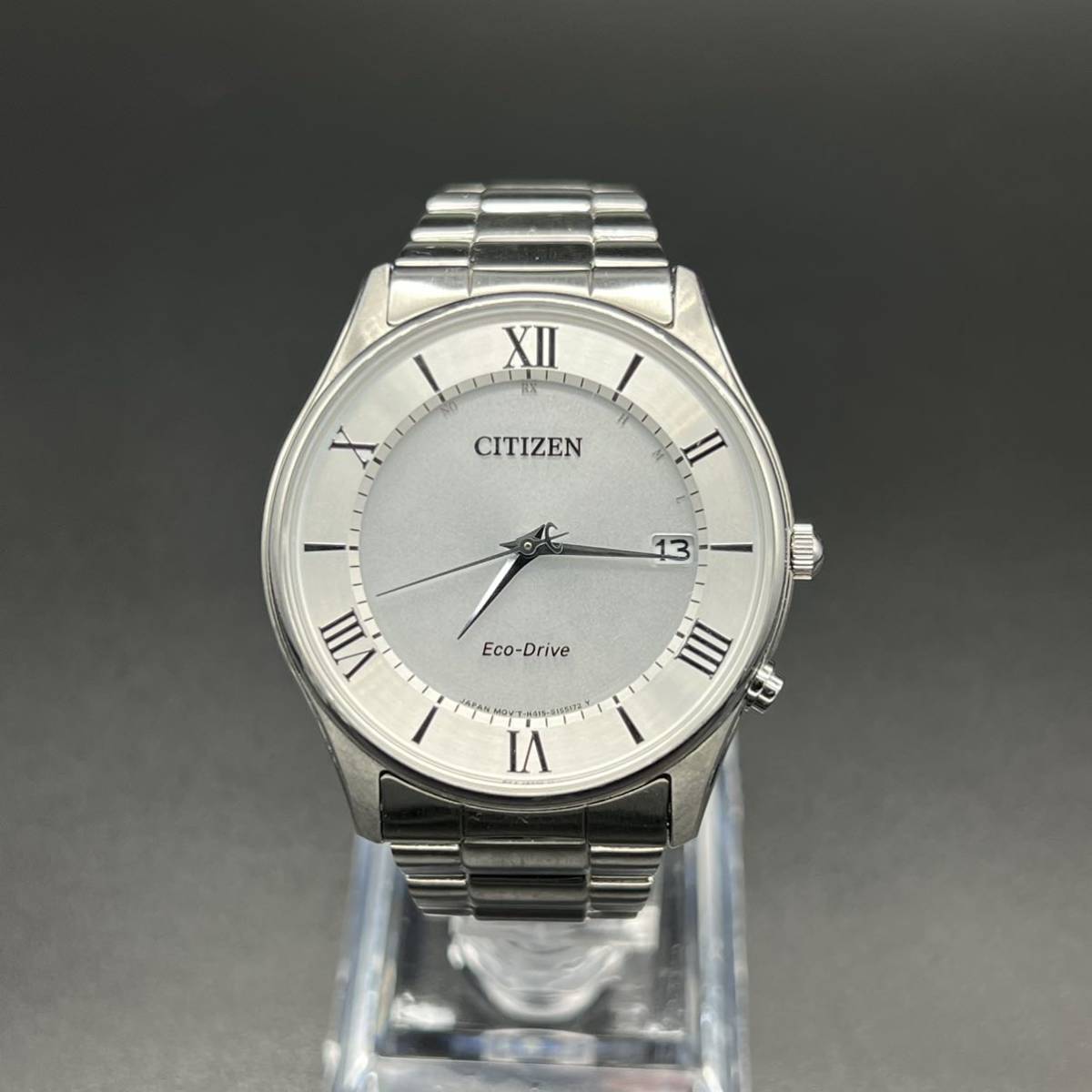 稼働品 Citizen シチズン メンズ腕時計 H415 S Eco Drive エコドライブ ソーラー電波時計 文字盤 シルバー W七21 その他 売買されたオークション情報 Yahooの商品情報をアーカイブ公開 オークファン Aucfan Com