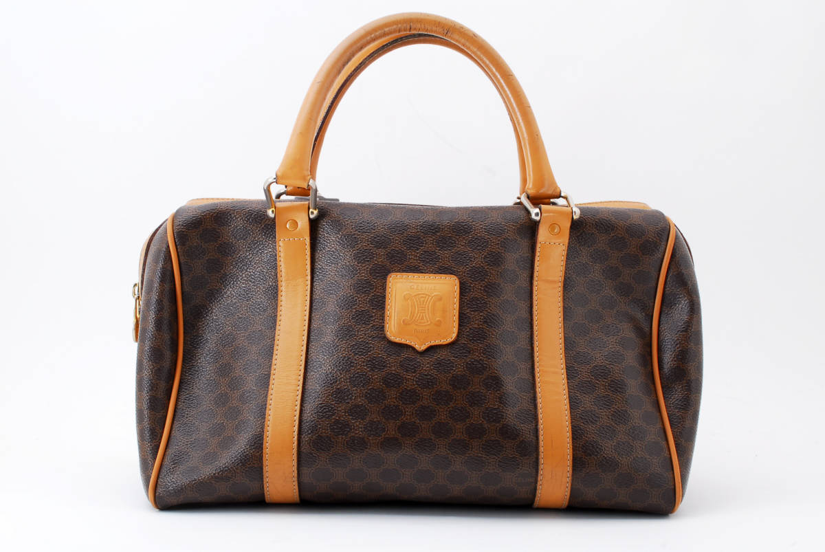 1円スタート】CELINE ヴィンテージ セリーヌ マカダム ブラゾン PVC 