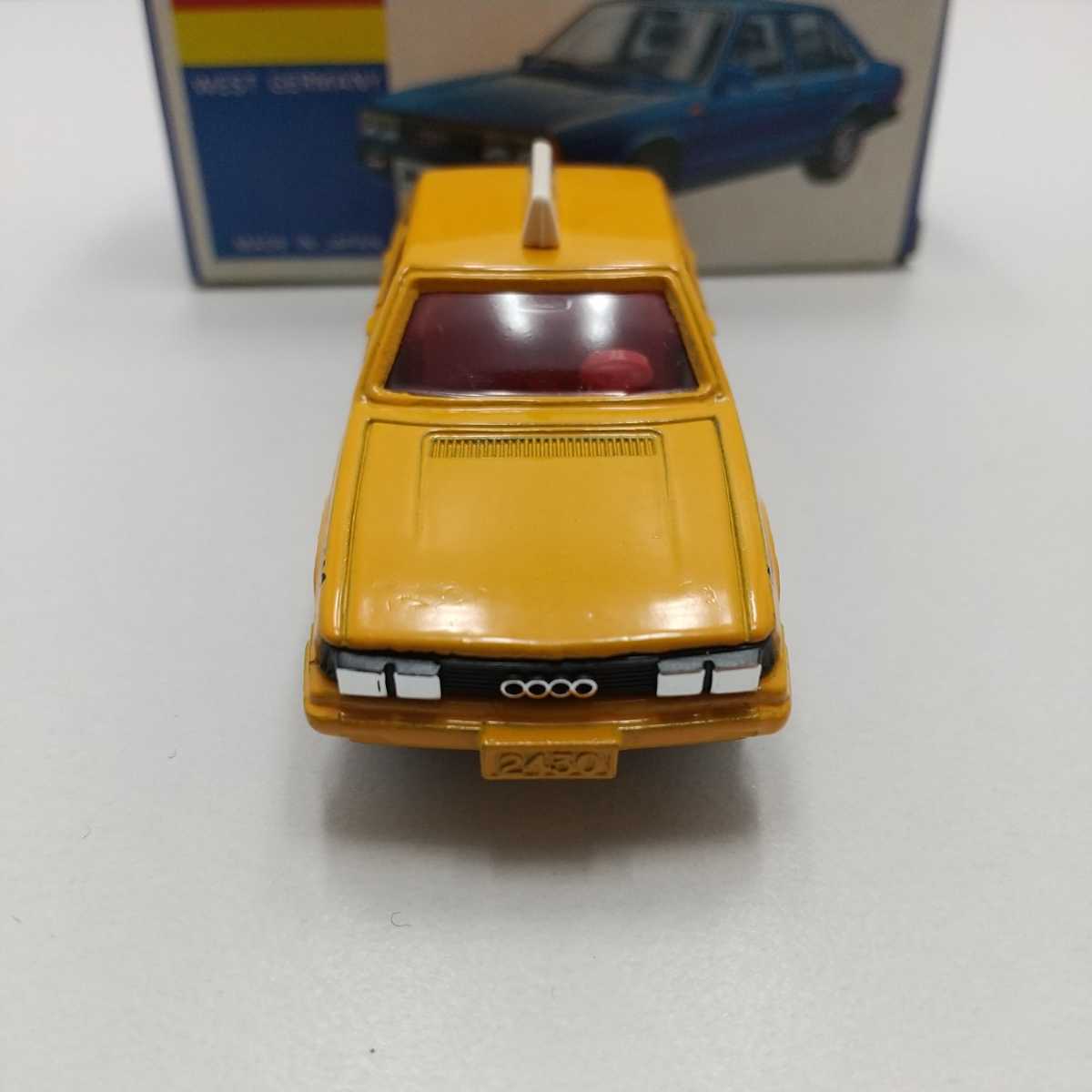 TOMICA　トミカ　アウディ　5000　ターボタクシー　黄色　箱付き トミカ 青箱 アウディ 5000 ターボ タクシー 輸出 日本製(乗用車