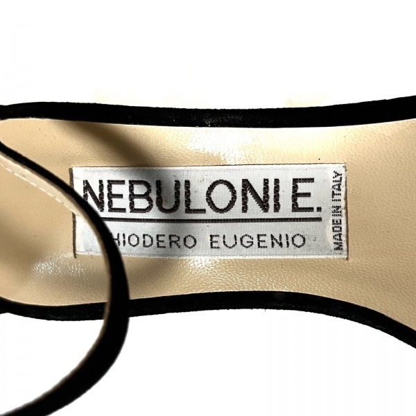 ネブローニ NEBULONI サンダル 37 - スエード 黒 レディース アウトソール張替済 美品 靴 NEBULONI ネブローニ E. 中古・古着通販 ミュール UNTISHOLD
