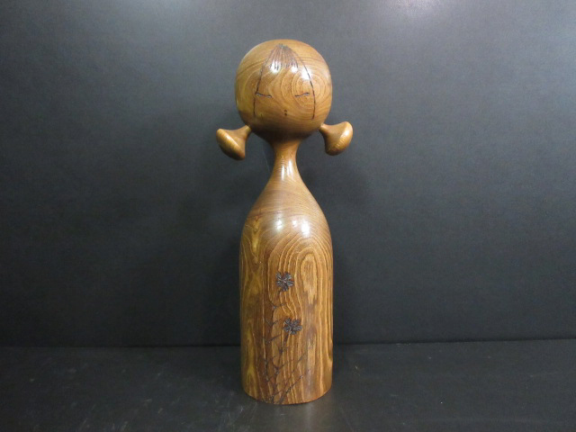 E1222-1伝統工芸品】創作こけし 石原日出男いしはらひでお おさげ頭