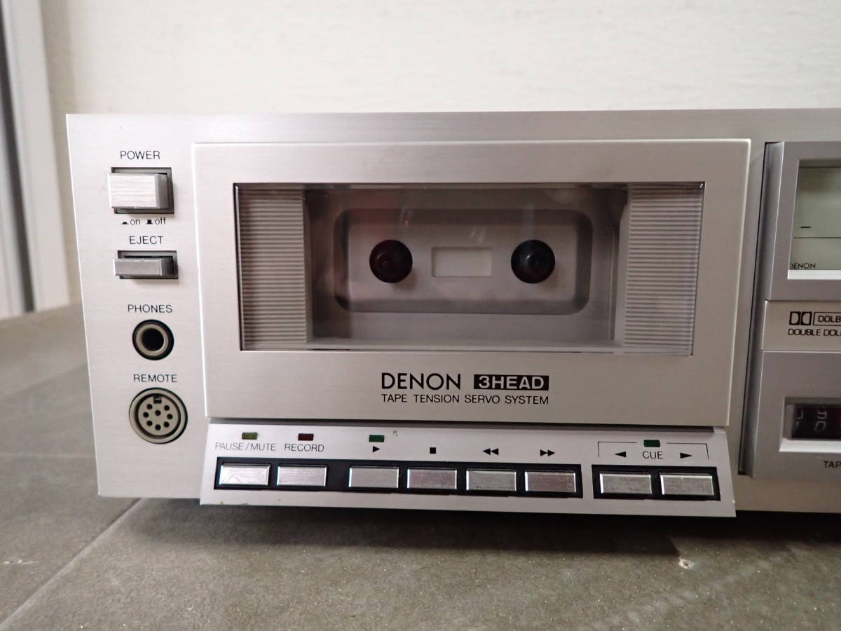DENON DR-F2 デノン DR-F2の仕様 デノン&frasl;デンオン #ジャンク 「4083/F3D」DENON デノン DR-F2 カセットデッキ カセットプレイヤー 美中古 通電確認済み ジャンク