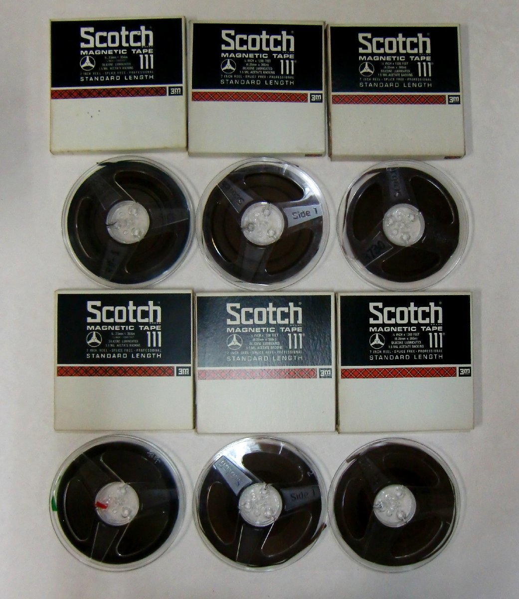 スコッチ Scotch 131 Magnetic tape 7号 オープンリールテープ 6本セット 現状品【エ344】