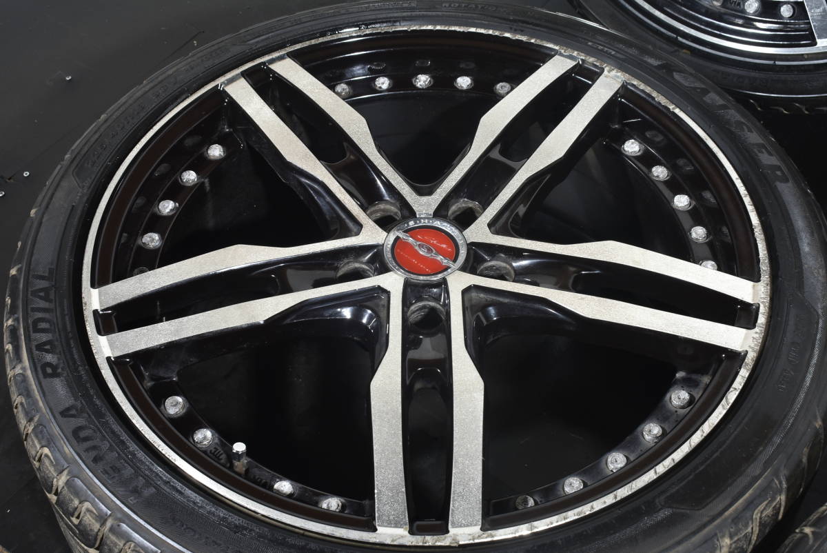 19インチ 4本 シャレン モノブロック 8j+45 pcd114.3 AME シャレン XF-55