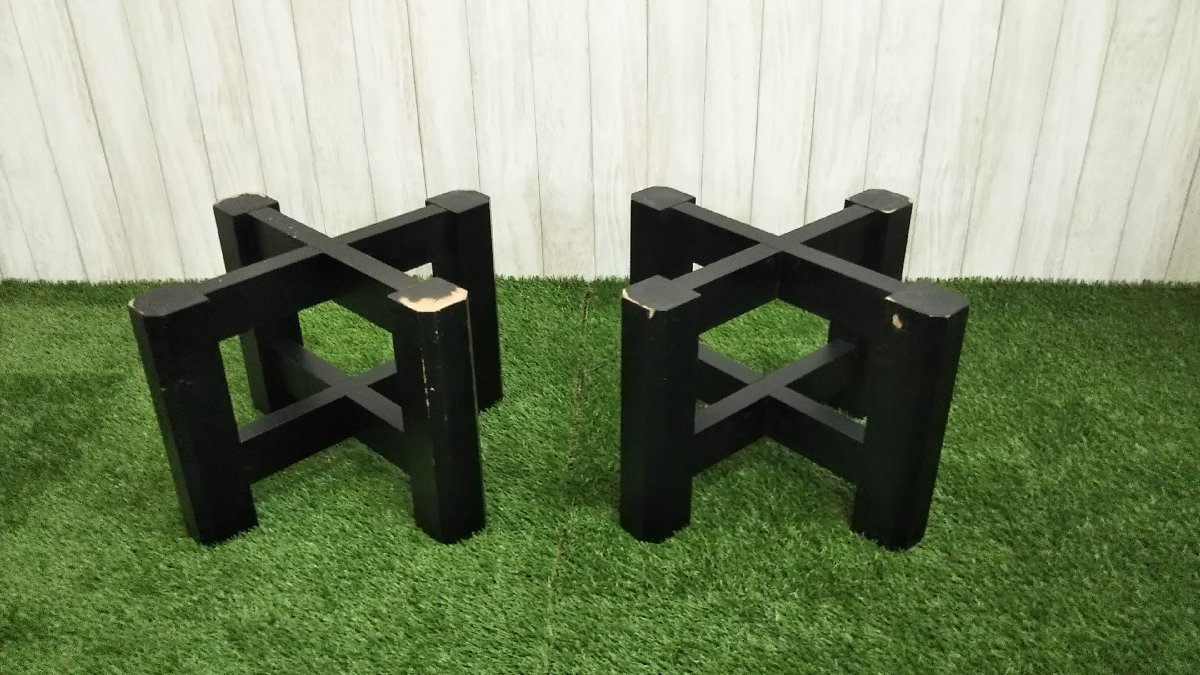 スピーカースタンド中古品 山本音響 DKS-UPDSS｜小型スピーカー用 桜材 無垢 スピーカースタンド