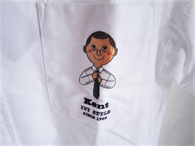 Kent IN TRADITION × 穂積和夫 コラボ 限定企画 『 アイビーボーイ 刺繍 BD シャツ L 』IVY BOY VAN JAC ヴァンヂャケット SINCE 1966
