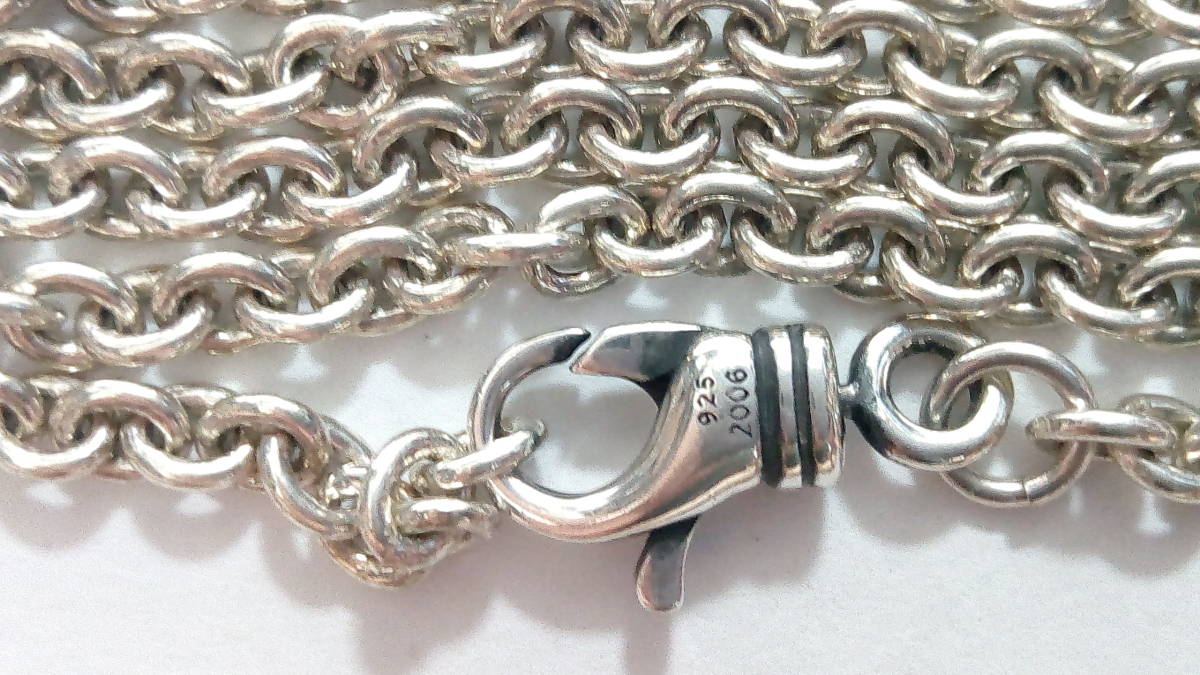 CHROME HEARTS NEチェーンネックレス 50cm クロムハーツ シルバー925