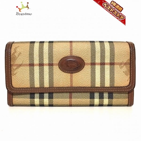 バーバリー BURBERRY 長財布 ノバチェック | pvcの通販 財布 PVC - 0