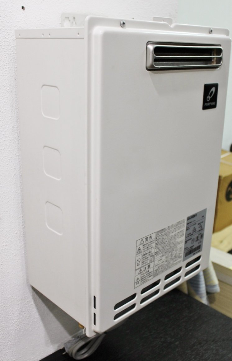 PURPOSE パーパス ガス給湯器 GS-2400W 24号 2018年製 壁掛け 都市ガス 