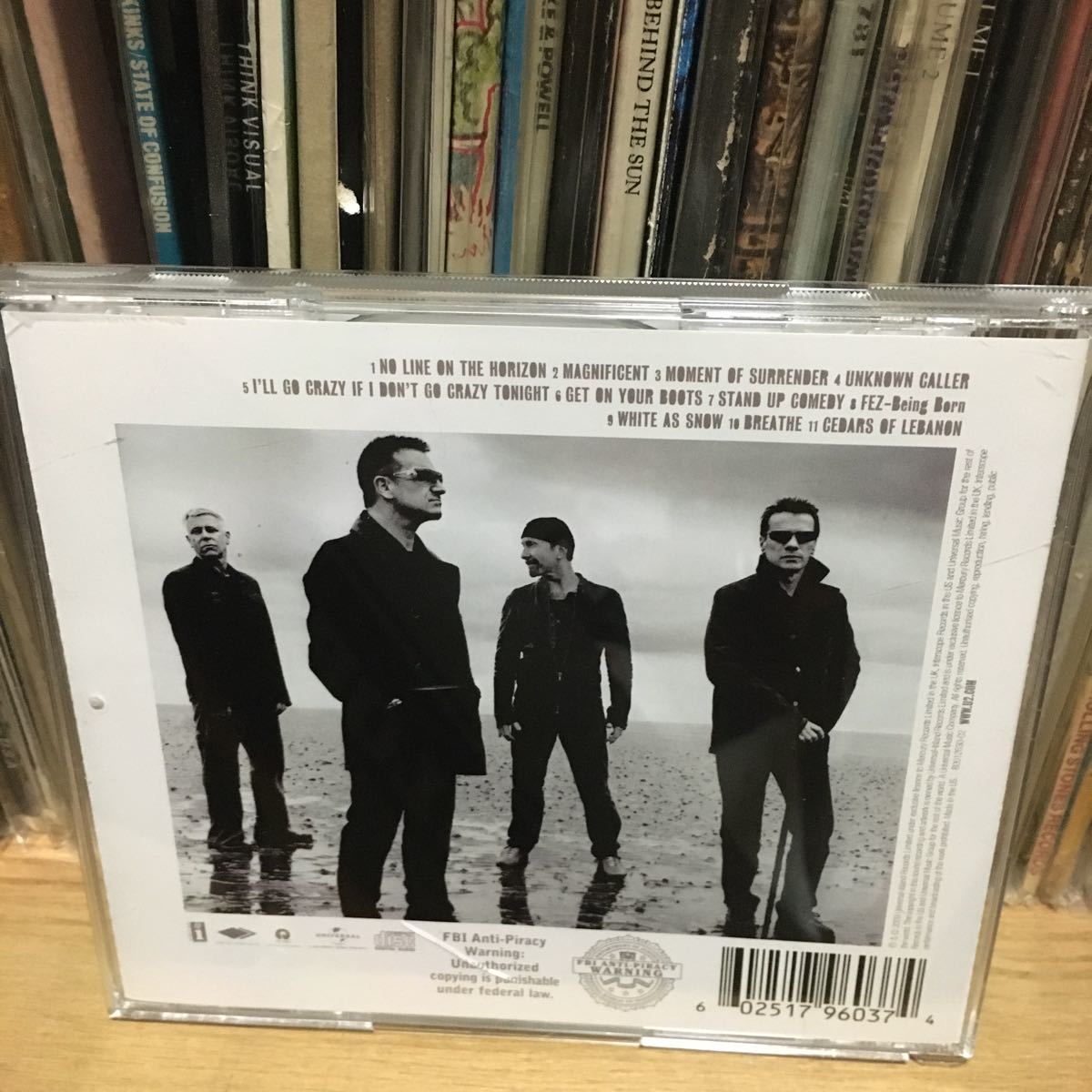 U2 直筆サイン入りCD Bono, The Edge, Adam Clayton, Larry Mullen, Jr