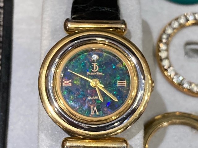 DESIGN TIME デザインタイム AUSTRALIAN OPAL オパール文字盤 チェンジ 