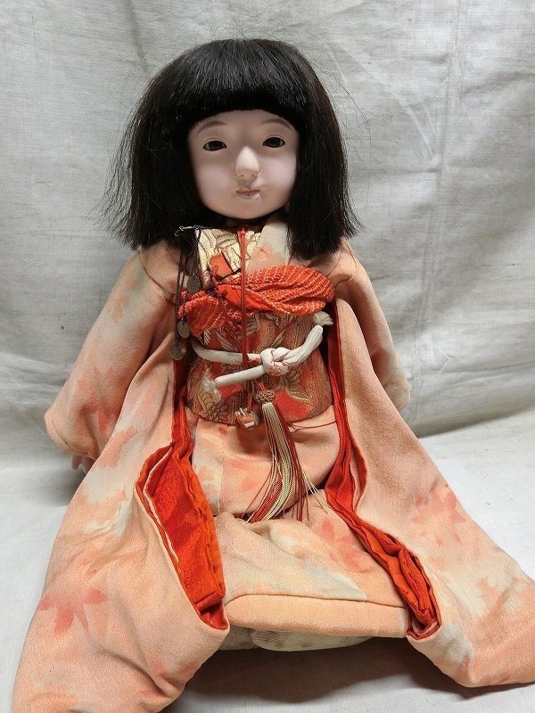 市松人形 昭和初期 47cm - 市松人形 