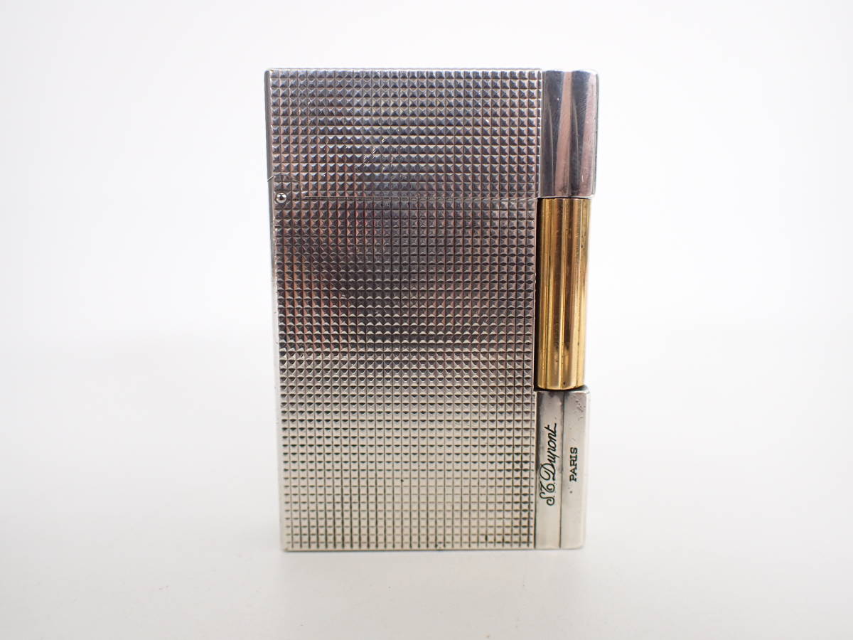 S.T.DUPONT デュポン ガスライター 喫煙グッズ シルバー 着火未確認