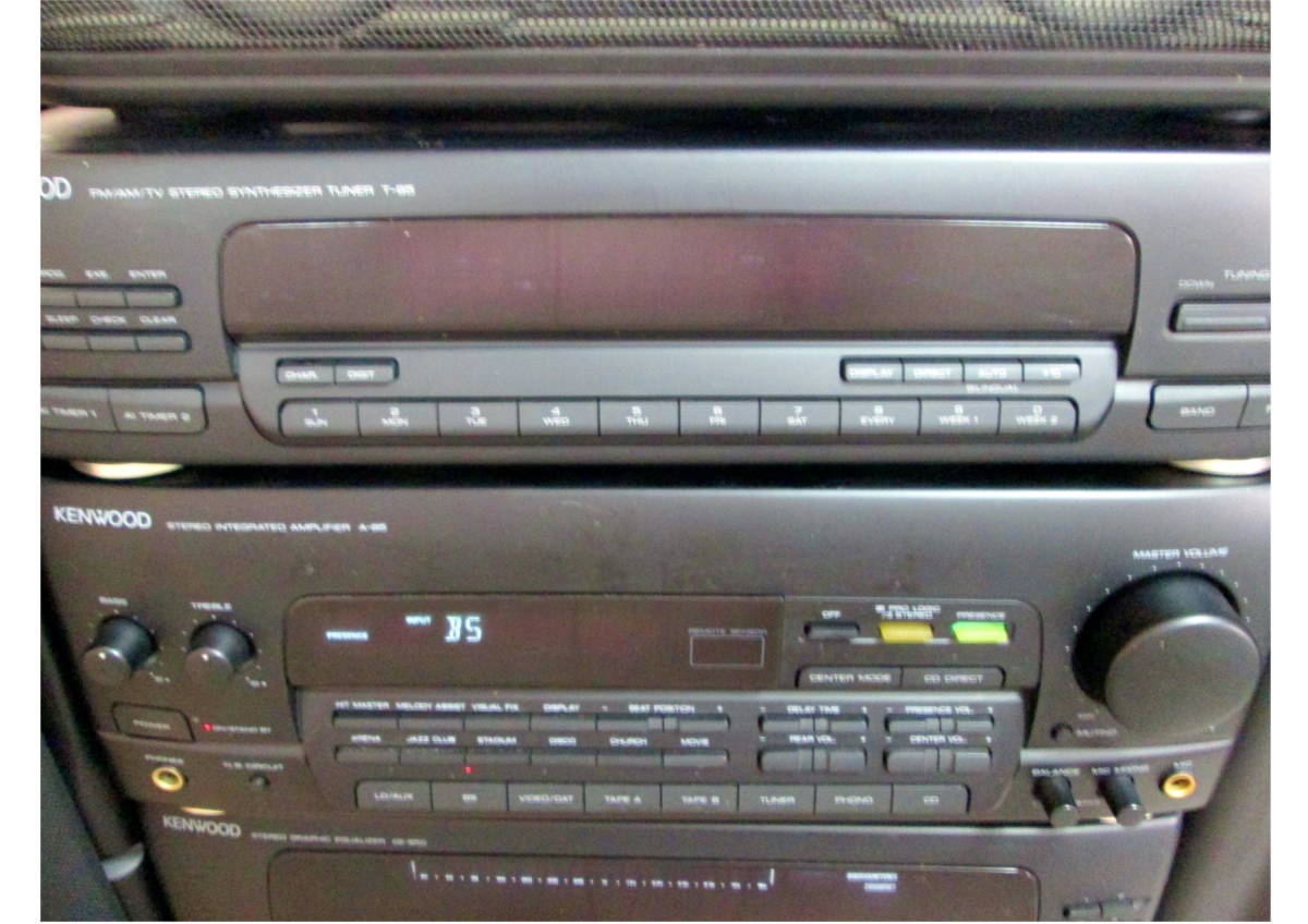 ◇ 206096 ◇ コンポ 「ジャンク品」 KENWOOD ケンウッド A-85 T-855