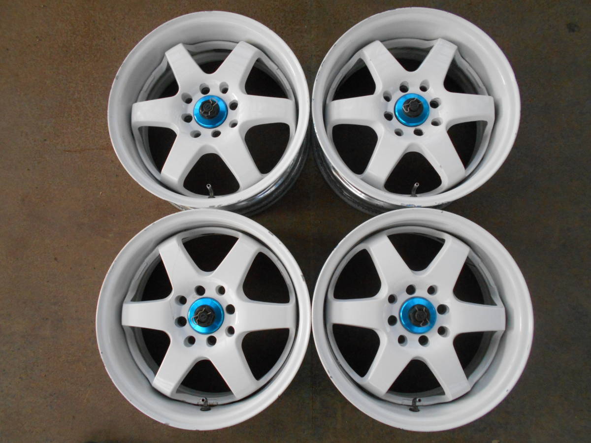 ☆CRIMSON☆RACING SPARCO☆15インチ 6.5J 4穴 PCD100/114.3☆4本 