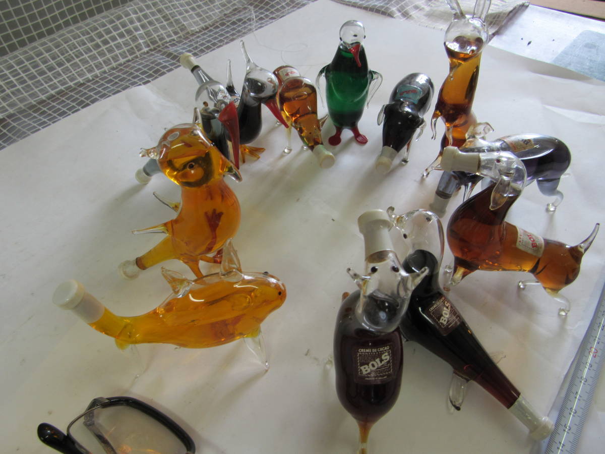 未開栓 BOLS ボルス アニマルボトル ミニボトル 動物ボトル 12体 