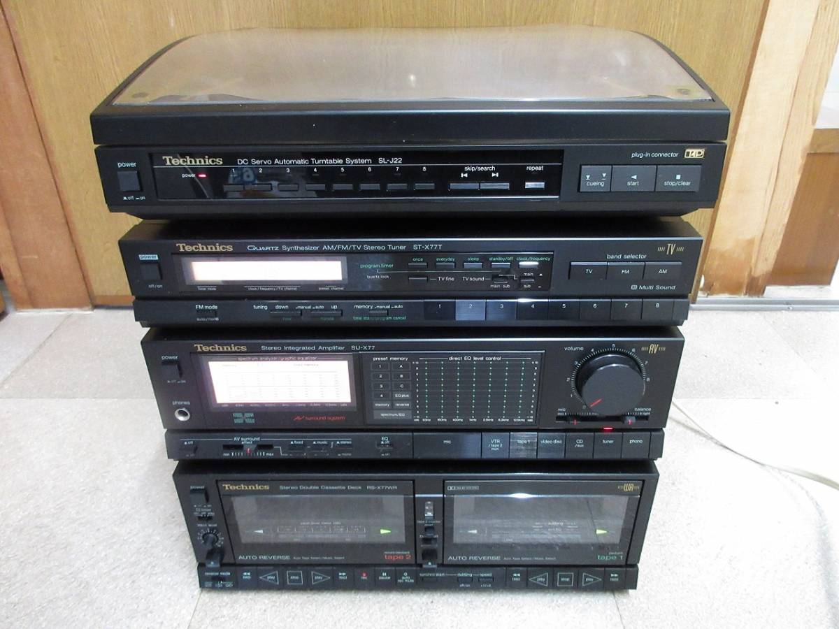 Technics オーディオ機器 セット Technics テクニクス オーディオセット【SA-X77】ベース・□取扱説明