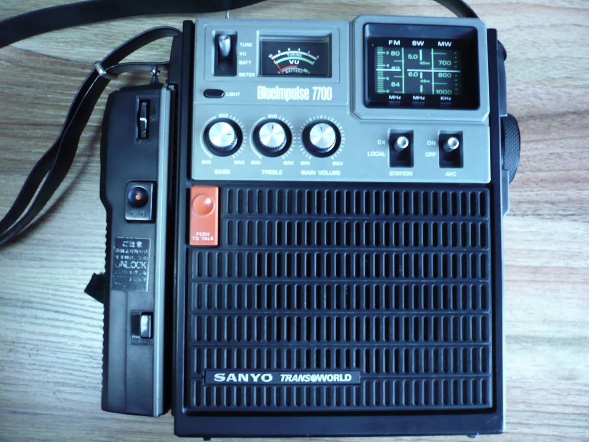 SANYO Blueimpulse 7700 ラジオ 本体 Yahoo!オークション - 「7700