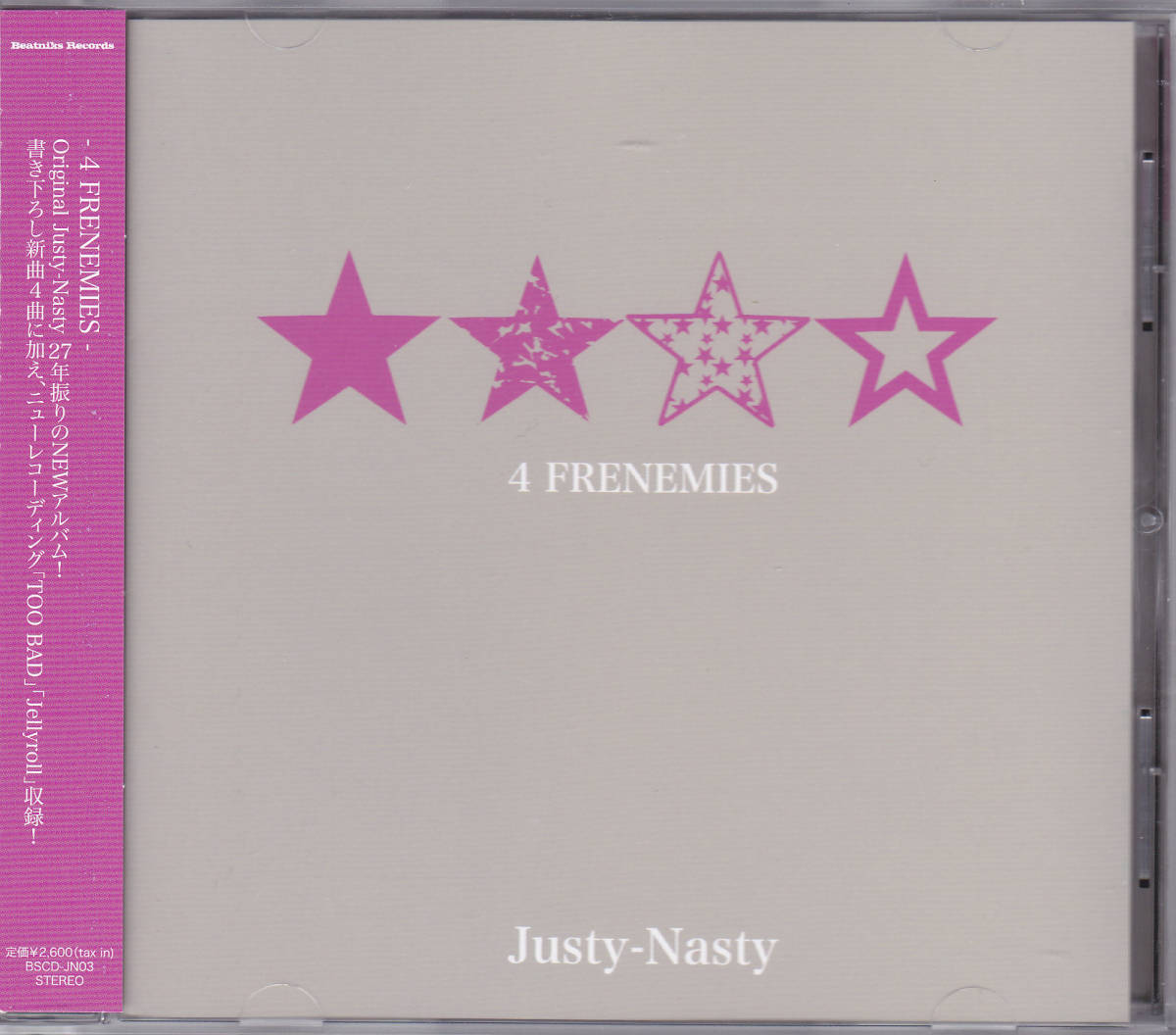 最安値，最新作 CD Justy-Nasty - 4 FRENEMIES - 帯付き 藤崎賢一 CRAZE BSCD-JN03(Justy Nasty)｜売買されたオークション情報、yahooの商品情報をアーカイブ公開 - オークファン さ行