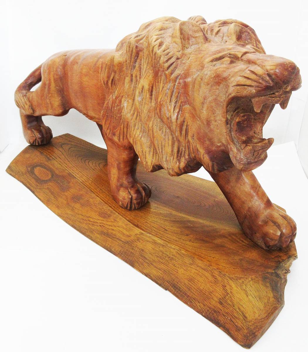 Sale 66 Off ライオンの置物一刀彫 置物