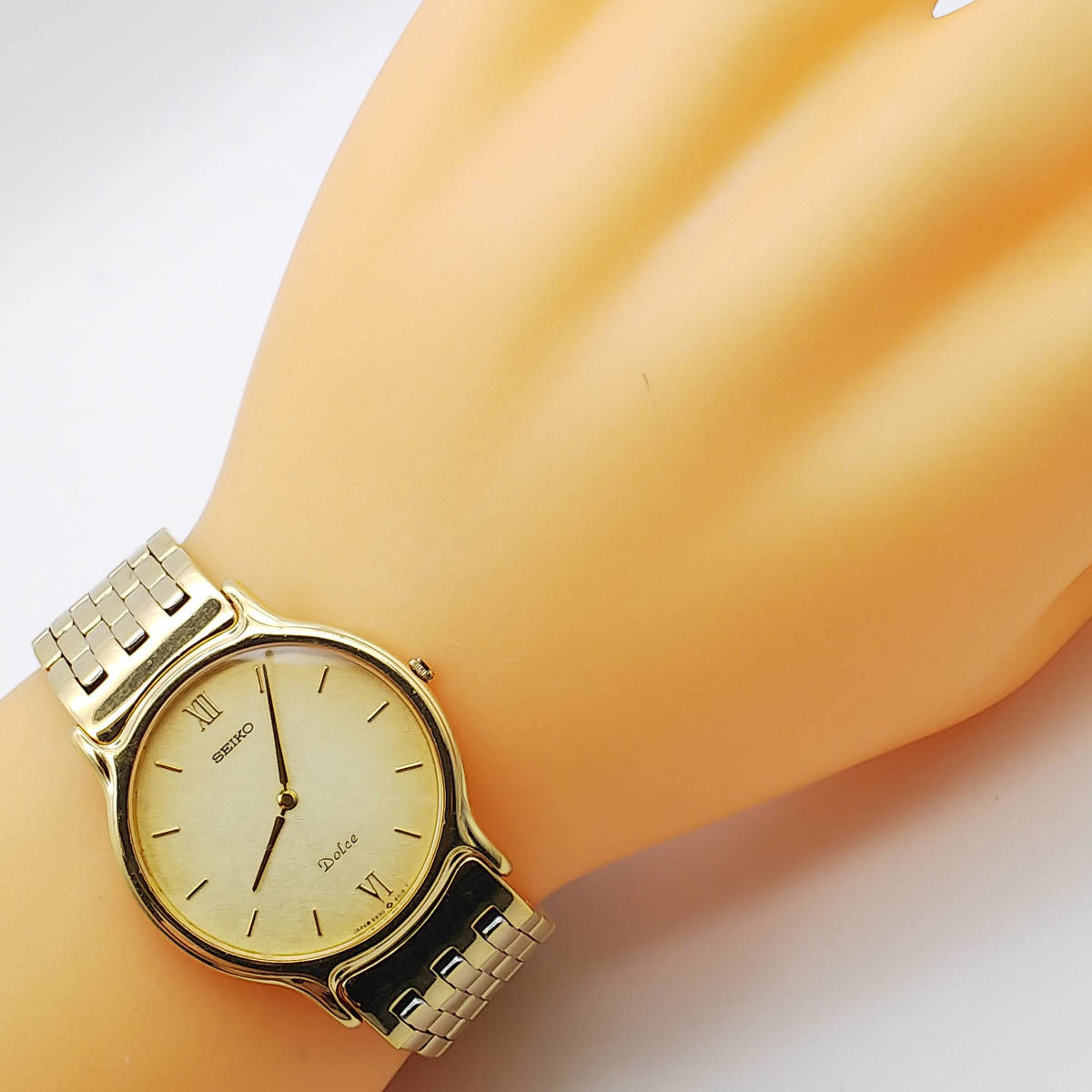 電池交換済】☆セイコー☆SEIKO☆ドルチェ☆Dolce☆ゴールド 9530-6010 